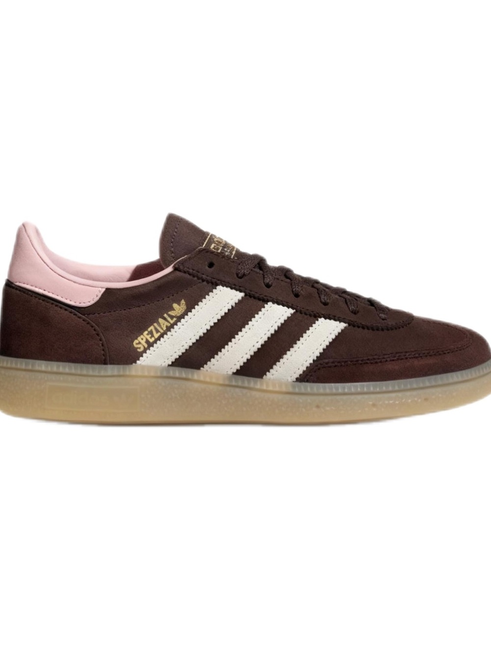 adidas Spezial Suede Sneaker in Brown & Pink Accents FL